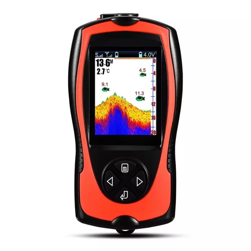 Fish Finder Portable - Rechargeable wireless sonar water depth echo