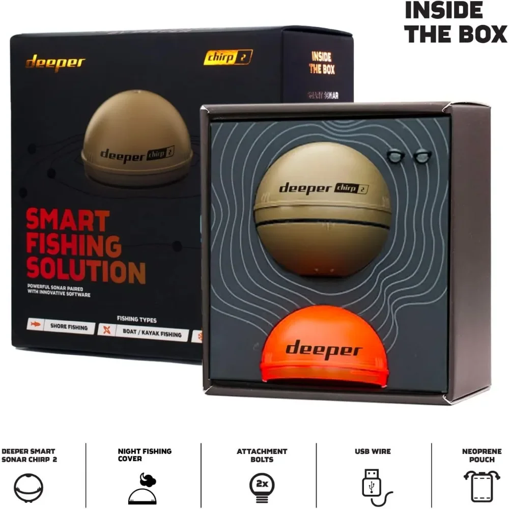 A  Chirp 2 Sonar Fish Finder - - Fishing Depth Finder ulasan dan harga