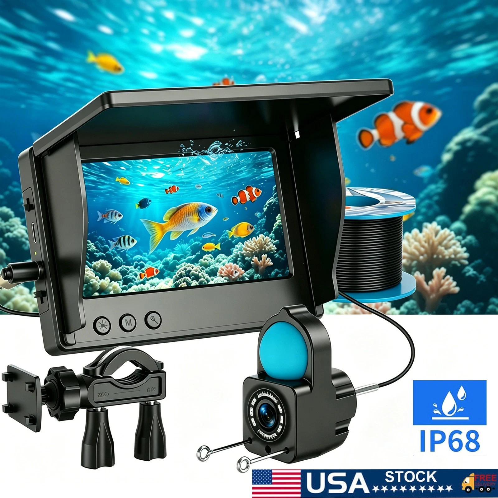 Underwater Fishing Camera,Port - Fish Finder Cable ulasan dan harga