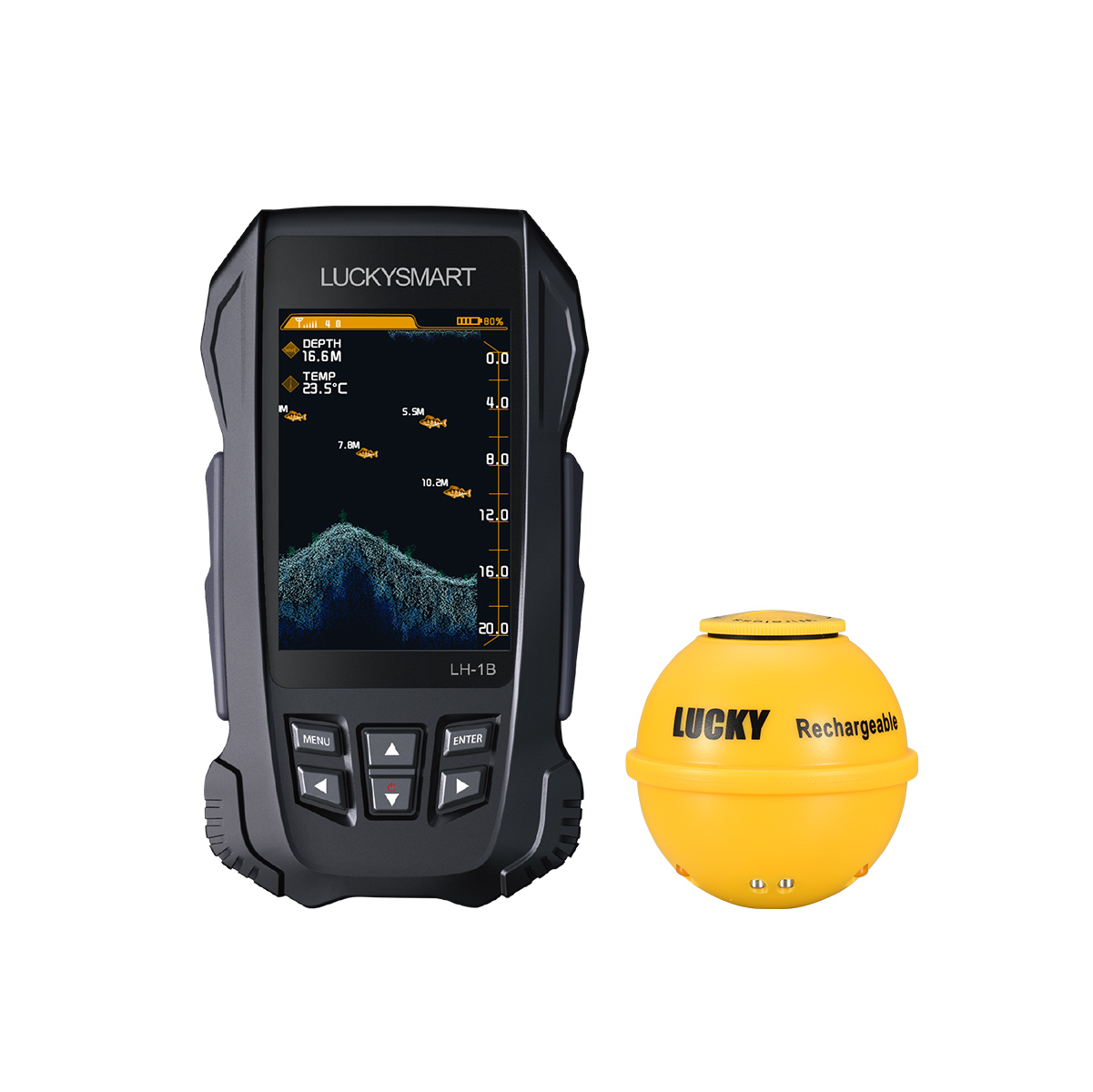 LUCKYSMART LH-1B Wireless Port - Fish Finder Portable ulasan dan harga