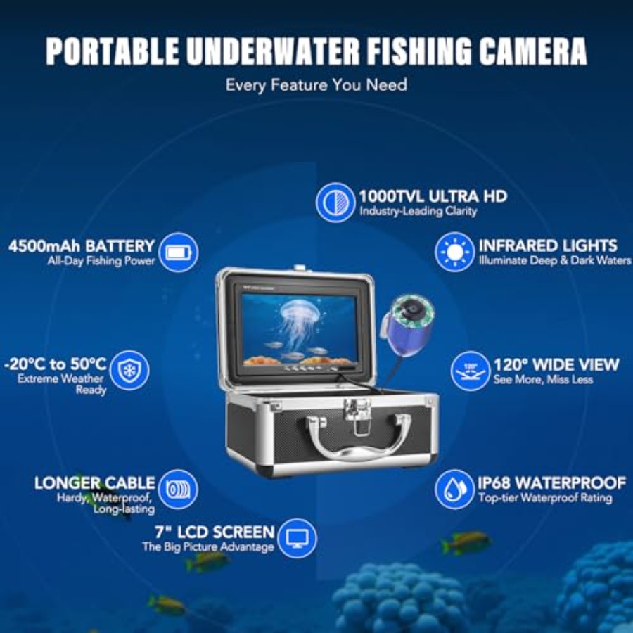 Portable fish finder for lake, - Fishing Camera ulasan dan harga