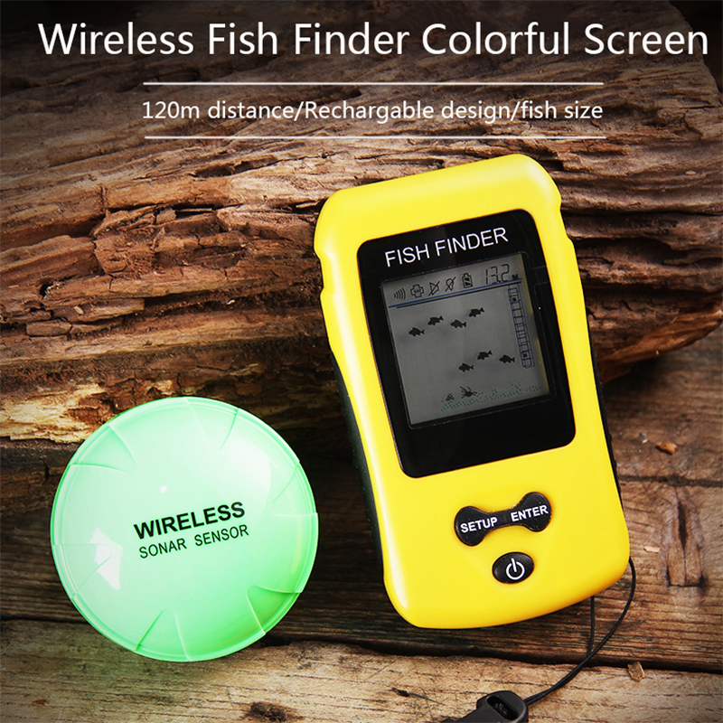 Brand New Colorful Wireless Fi - Fish Finder Transducer ulasan dan harga